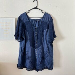 Denim 24/7 tunic blouse